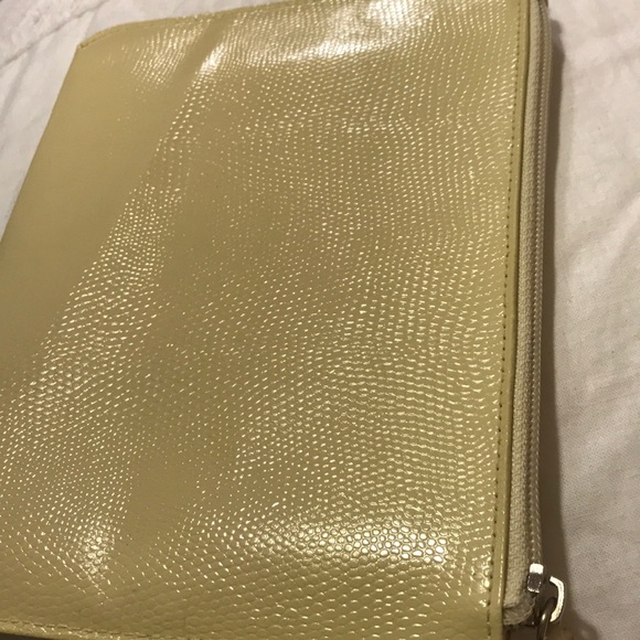 Cream-colored Pottery Barn clutch - Picture 7 of 8